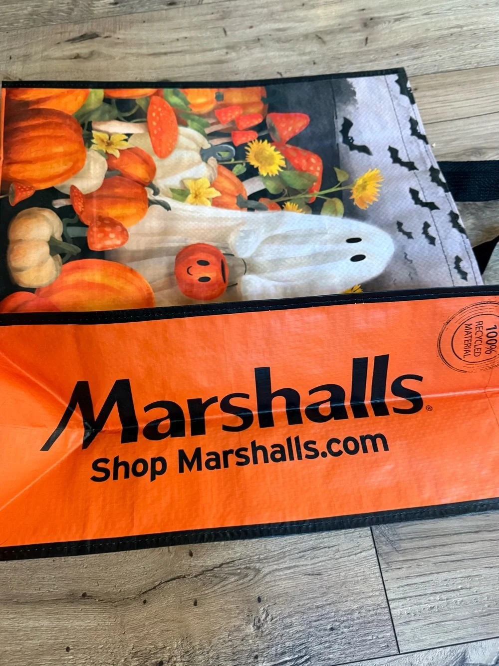 Marshalls👻Ghost Pumpkins🎃Sunflower🌻🦇Reusable Tote Halloween